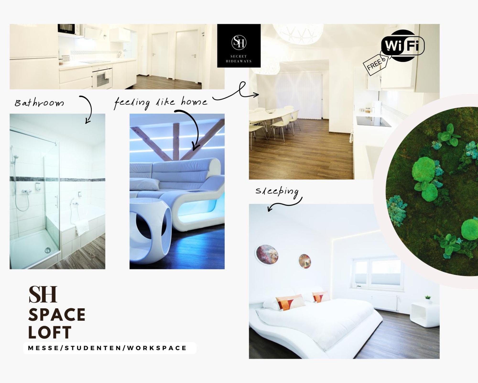 Secret Hideaways Space Loft Wohndesign Auf 2 Etagen L 450M Bis Uni Дуйсбург Екстер'єр фото